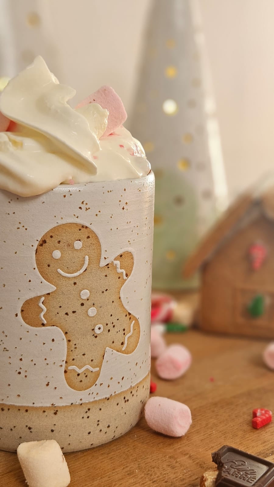 Gingerbread man mug